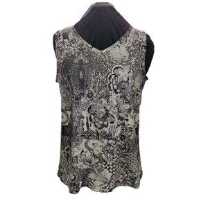 Black & White Glitter Tank Top